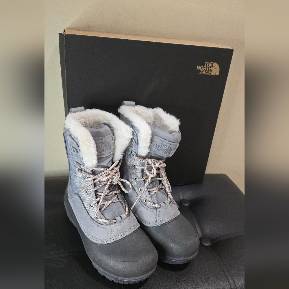 The North Face Gray Winter Boots